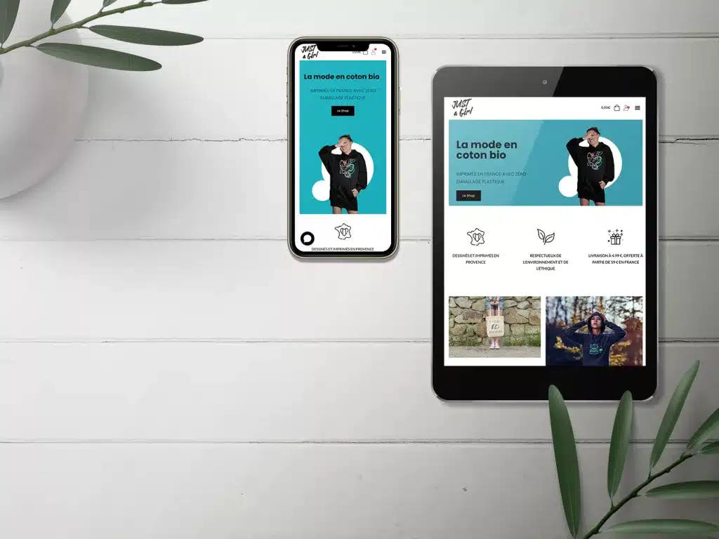 Réalisation de boutique en ligne